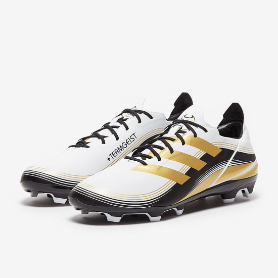 Sepatu Bola Adidas Gamemode FG White Gold Metallic Core Black GV6863