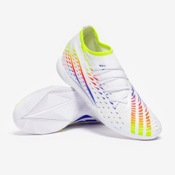 Sepatu Futsal Adidas Predator Edge.3 IN White Solar Yellow Power Blue GV8517