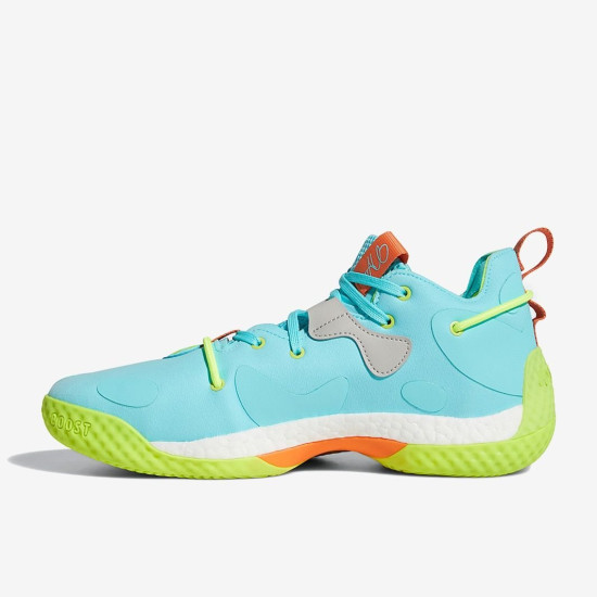 Sepatu Basket Adidas Harden Vol.6 Pulse Aqua Team Semi Solo Orange Solar Yellow GV8703