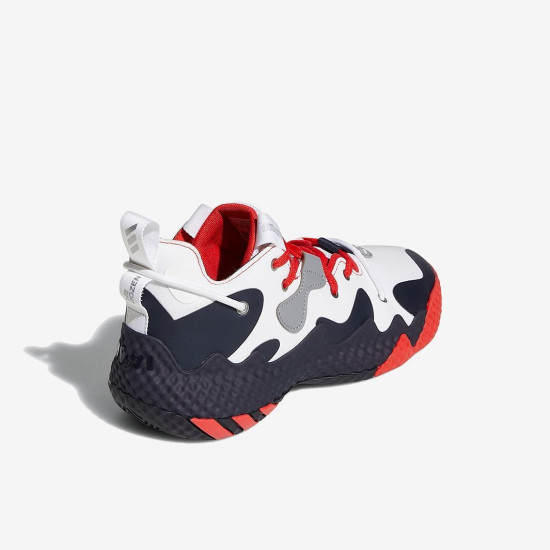 Sepatu Basket Adidas Harden Vol.6 Footwear White Vivid Red Legend Ink GV9081