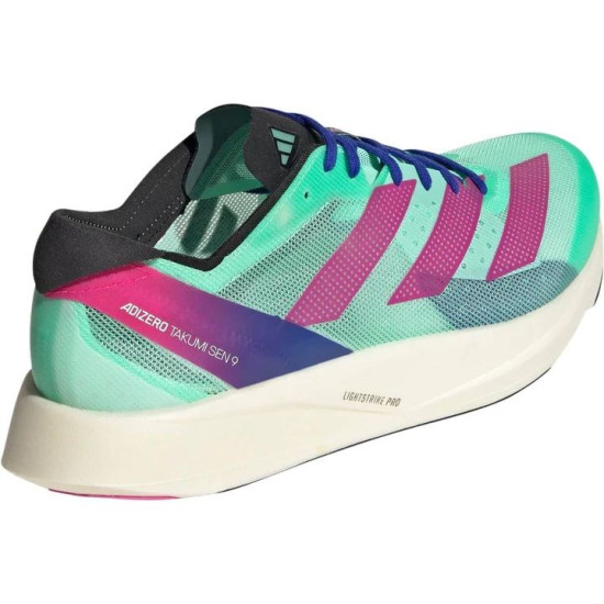 Sepatu Lari Adidas Adizero Takumi Sen 9 Pulse Mint Lucid Fuchsia Lucid Blue GV9094-4