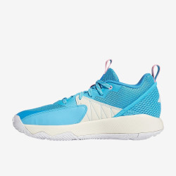 Sepatu Basket Adidas Dame Certified Signal Cyan Footwear White Shock Cyan GV9587