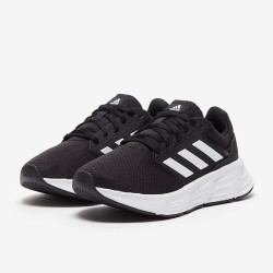 Sepatu Lari Womens Adidas Galaxy 6 Black White GW3847
