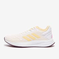 Sepatu Lari Womens Adidas Duramo 10 Ftwr White Almost Yellow Beam Pink GW4115