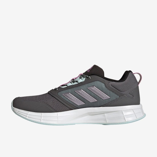 Sepatu Lari Womens Adidas Duramo Protect Grey Five Matt Purple Met Almost Blue GW4147