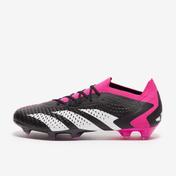 Sepatu Bola Adidas Predator Accuracy.1 Low FG Core Black White Team Shock Pink GW4577