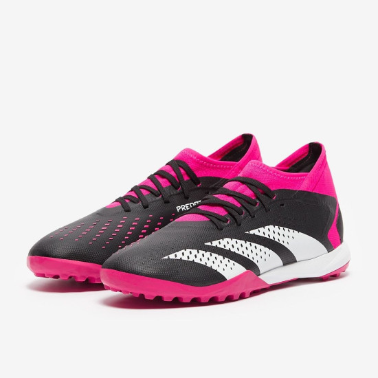 Sepatu Futsal Adidas Predator Accuracy.3 TF Core Black White Team Shock Pink GW4637