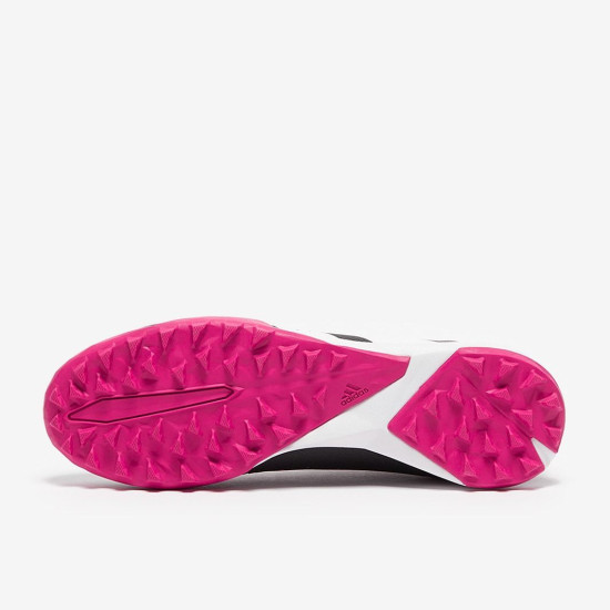 Sepatu Futsal Adidas Predator Accuracy.3 Laceless TF Core Black White Team Shock Pink GW4642