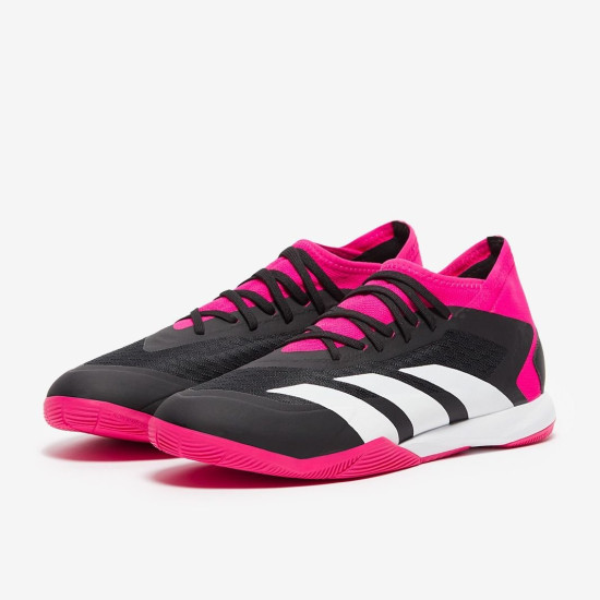 Sepatu Futsal Adidas Predator Accuracy.3 IN Core Black White Team Shock Pink GW7069