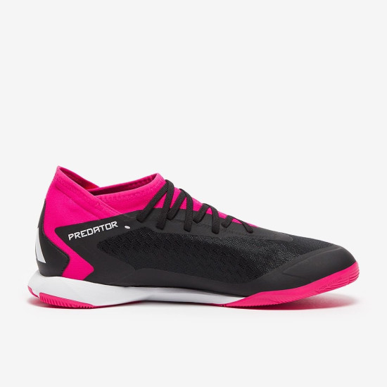 Sepatu Futsal Adidas Predator Accuracy.3 IN Core Black White Team Shock Pink GW7069