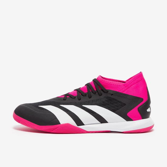 Sepatu Futsal Adidas Predator Accuracy.3 IN Core Black White Team Shock Pink GW7069