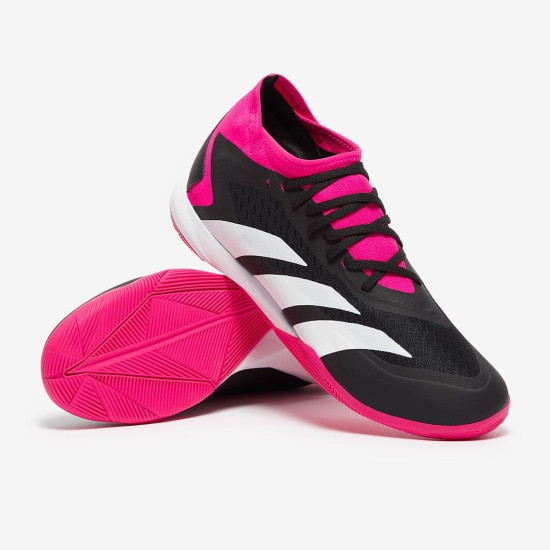 Sepatu Futsal Adidas Predator Accuracy.3 IN Core Black White Team Shock Pink GW7069