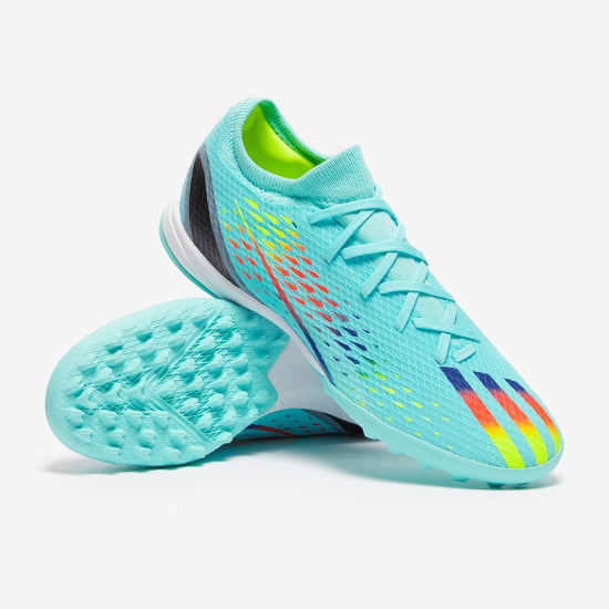 Sepatu Futsal Adidas X Speedportal.3 TF Clear Aqua Power Blue Solar Yellow GW8485