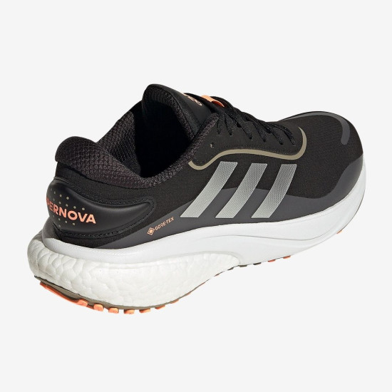 Sepatu Lari Adidas Supernova GTX Core Black Silver Met Beam Orange GW9109 Sepatu Lari Adidas Supernova GTX Core Black Silver Met Beam Orange GW9109