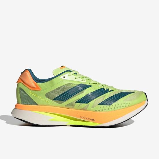 Sepatu Lari Adidas Adizero Adios Pro 2 Pulse Lime Real Teal Flash Orange GX3124