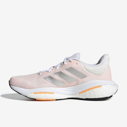 Sepatu Lari Womens Adidas Solar Glide 5 Core White Silver Met Light Flash Orange GX5496