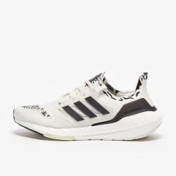 Sepatu Lari Adidas Ultraboost 22 Non Dyed Core Black Almost Lime GX5573