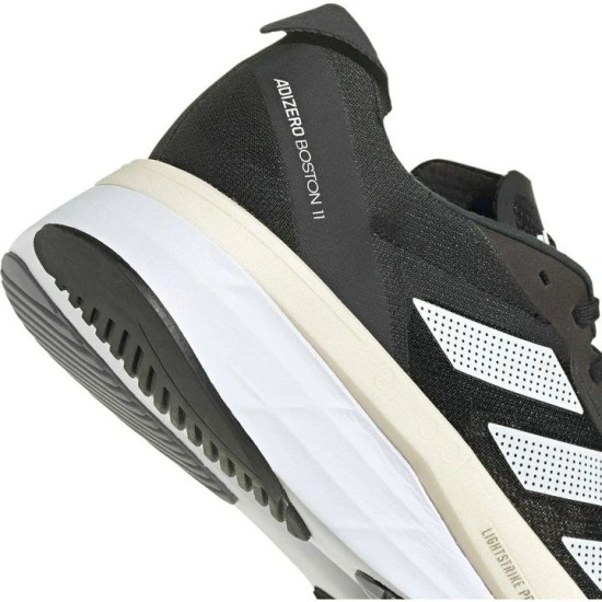 Sepatu Lari Adidas Adizero Boston 11 Core Black White Carbon GX6651-6.5
