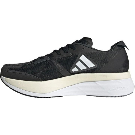 Sepatu Lari Adidas Adizero Boston 11 Core Black White Carbon GX6651-6.5