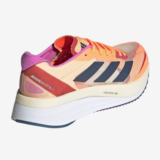 Sepatu Lari Womens Adidas Adizero Boston 11 Beam Orange Wonder Steel Bliss Orange GX6654