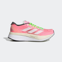 Sepatu Lari Womens Adidas Adizero Boston 11 Beam Pink Ftwr White Beam Green GX6656