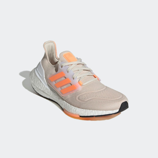 Sepatu Lari Womens Adidas Ultraboost 22 Alumina Beam Orange Core Black GX6666