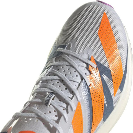 Sepatu Lari Adidas Adizero Takumi Sen 8 Dash Grey Solar Orange Pulse Lilac GX6669-4