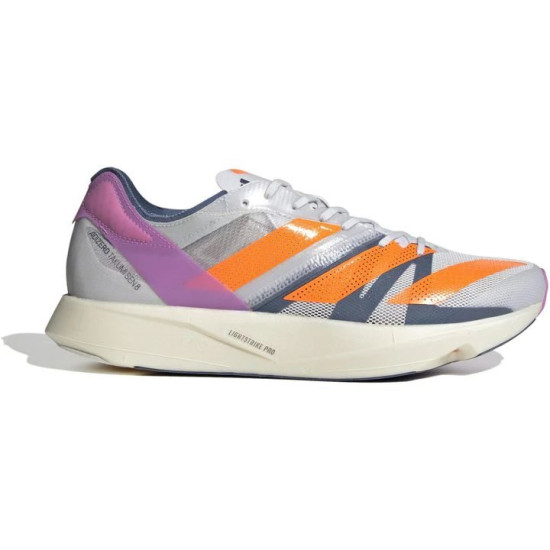 Sepatu Lari Adidas Adizero Takumi Sen 8 Dash Grey Solar Orange Pulse Lilac GX6669-4