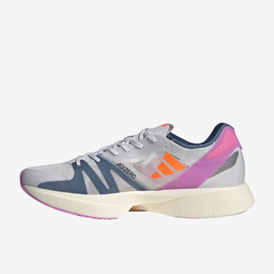 Sepatu Lari Adidas Adizero Takumi Sen 8 Dash Grey Solar Orange Pulse Lilac GX6669