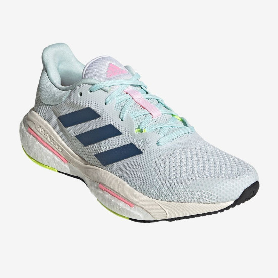 Sepatu Lari Womens Adidas Solar Glide 5 Ftwr White Wonder Steel Beam Pink GX6719