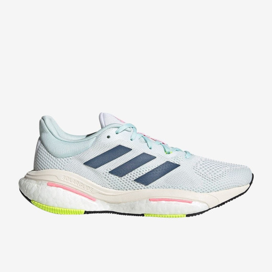 Sepatu Lari Womens Adidas Solar Glide 5 Ftwr White Wonder Steel Beam Pink GX6719