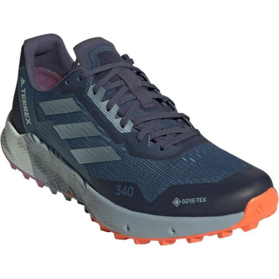 Sepatu Lari Adidas Trrex Agravic Flow 2 GTX Trail Wonder Steel Magic Grey Impact Orange GX8674-7