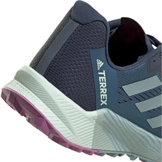 Sepatu Lari Adidas Terrex Agravic Flow 2 Trail Wonder Steel Magic Grey Impact Orange GX8679-7