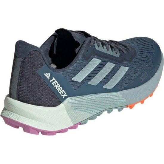 Sepatu Lari Adidas Terrex Agravic Flow 2 Trail Wonder Steel Magic Grey Impact Orange GX8679-7