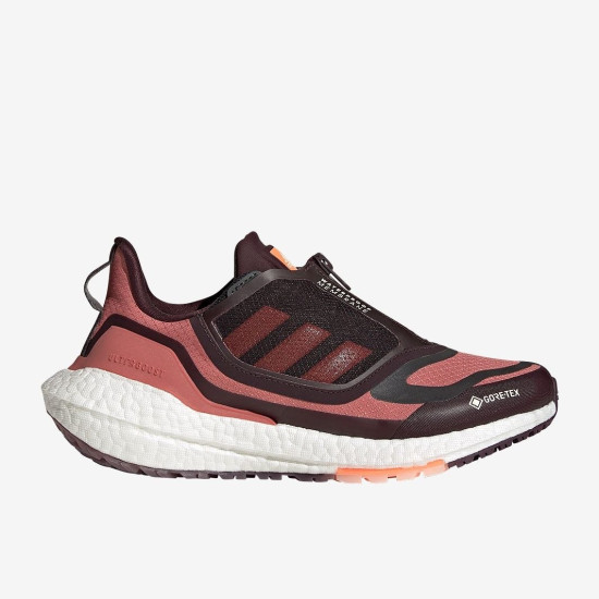 Sepatu Lari Womens Adidas Ultraboost 22 GTX Impact Orange Linen Green Core Black GX9131