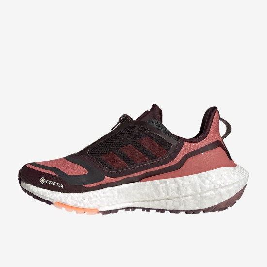 Sepatu Lari Womens Adidas Ultraboost 22 GTX Impact Orange Linen Green Core Black GX9131