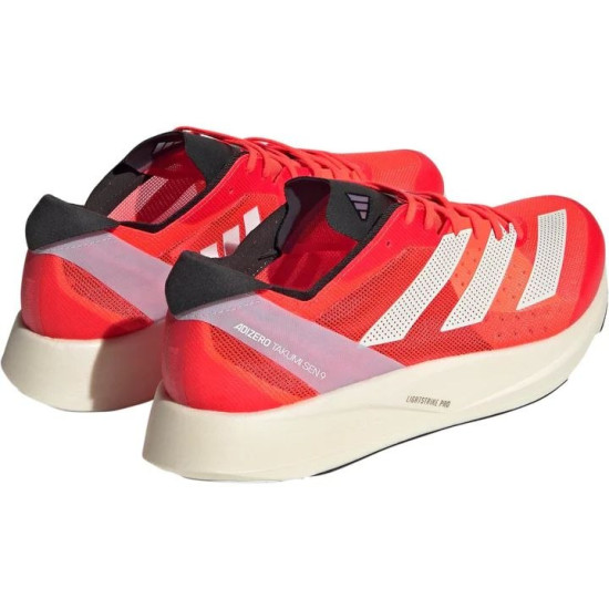 Sepatu Lari Adidas Adizero Takumi Sen 9 Solar Red Zero Metallic Corfus GX9776-4