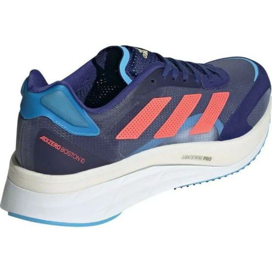 Sepatu Lari Adidas Adizero Boston 10 Legacy Indigo Turbo Sky Rush GY0926-7