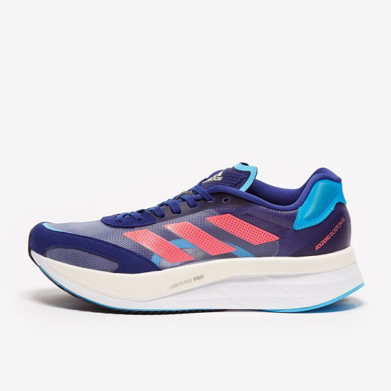 Sepatu Lari Adidas Adizero Boston 10 Legacy Indigo Turbo Sky Rush GY0926