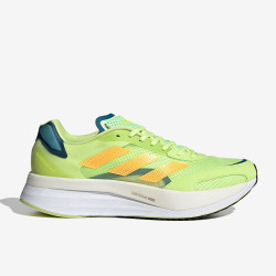 Sepatu Lari Adidas Adizero Boston 10 Pulse Lime Flash Orange Real Teal GY0927