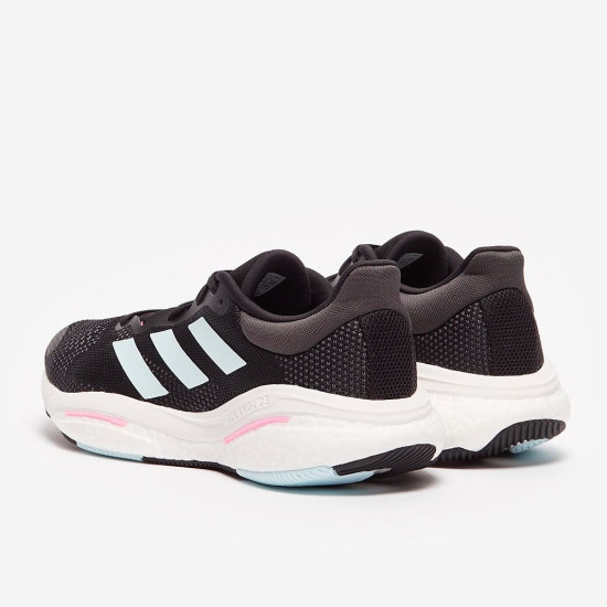 Sepatu Lari Womens Adidas Solar Glide 5 Core Black Almost Blue Beam Pink GY3485