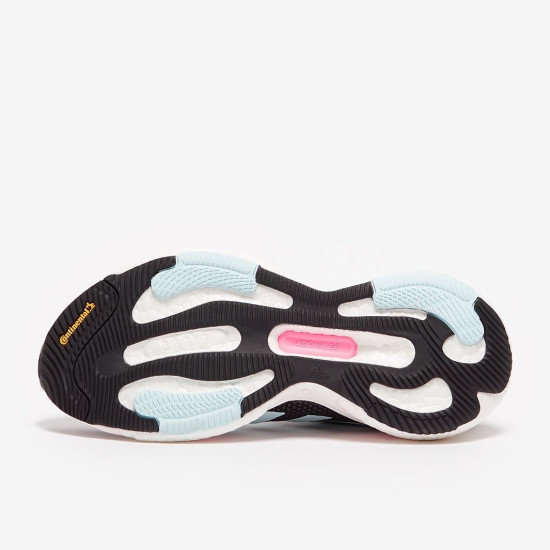Sepatu Lari Womens Adidas Solar Glide 5 Core Black Almost Blue Beam Pink GY3485