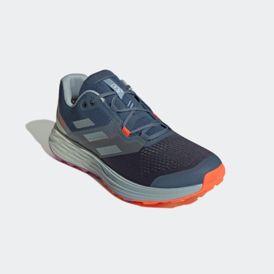 Sepatu Lari Adidas Terrex Two Flow Wonder Steel Magic Grey Met Impact Orange GY6145