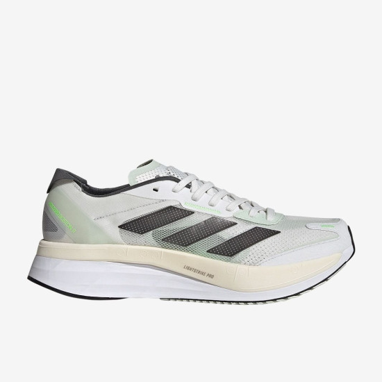 Sepatu Lari Adidas Adizero Boston 11 Crystal White Night Met Linen Green GY8407