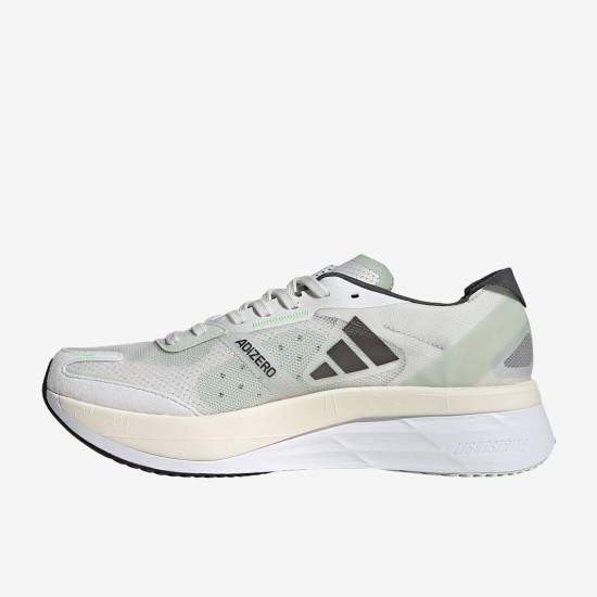 Sepatu Lari Adidas Adizero Boston 11 Crystal White Night Met Linen Green GY8407