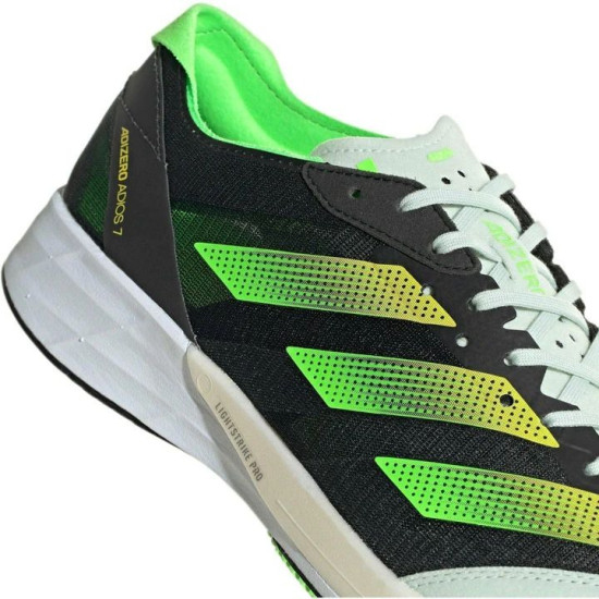 Sepatu Lari Adidas Adizero Adios 7 Core Black Beam Yellow Solar Green GY8409-7