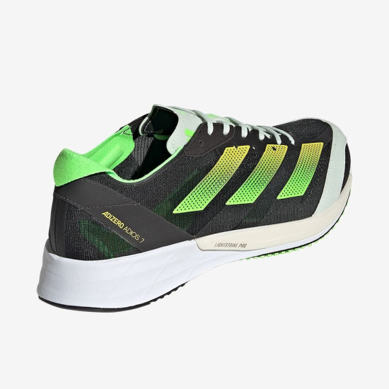 Sepatu Lari Adidas Adizero Adios 7 Core Black Beam Yellow Solar Green GY8409