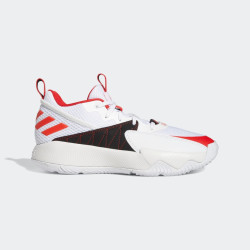 Sepatu Basket Adidas Dame Certified Footwear White Vivid Red Dash Grey GY8965