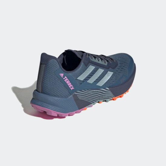 Sepatu Lari Womens Adidas Terrex Agravic Flow 2 Wonder Steel Magic Grey Met Pulse Lilac GZ1901