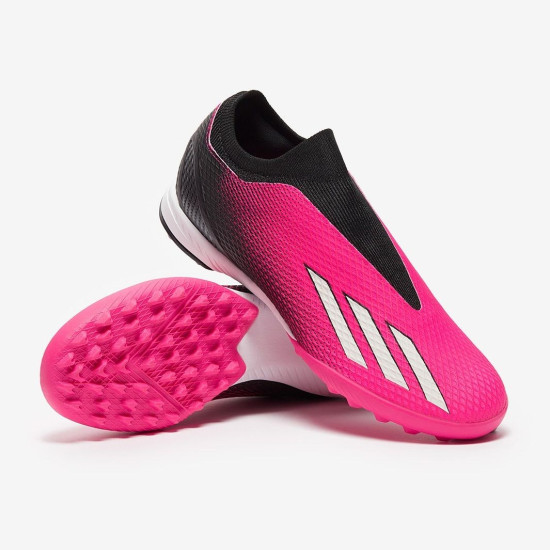 Sepatu Futsal Adidas X Speedportal.3 Laceless TF Team Shock Pink Zero Met Core Black GZ5058